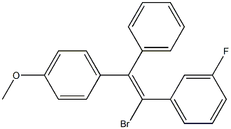 (Z)-1-Bromo-1-(m-fluorophenyl)-2-(p-methoxyphenyl)-2-phenylethene