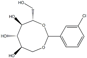 1-O,5-O-(3-Chlorobenzylidene)-L-glucitol Structure