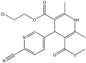 4-(6-Cyanopyridin-3-yl)-1,4-dihydro-2,6-dimethylpyridine-3,5-dicarboxylic acid 3-methyl 5-(2-chloroethyl) ester