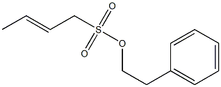 (E)-2-Butene-1-sulfonic acid (2-phenylethyl) ester Struktur