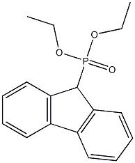 (9H-Fluoren-9-yl)phosphonic acid diethyl ester Structure