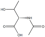 (2S)-2-(Acetylamino)-3-hydroxybutyric acid Struktur