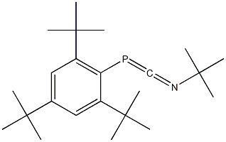 1-(tert-ブチル)-3-[2,4,6-トリ(tert-ブチル)フェニル]-1-アザ-3-ホスファアレン 化学構造式