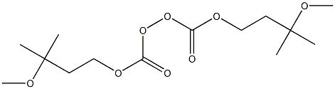 Peroxydicarbonic acid bis(3-methyl-3-methoxybutyl) ester Struktur