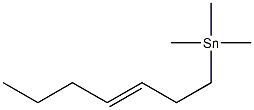 3-Heptenyltrimethylstannane Structure