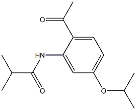 N-(2-Acetyl-5-isopropoxyphenyl)-2-methylpropanamide Struktur