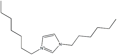 1-Hexyl-3-heptyl-1H-imidazol-3-ium 结构式