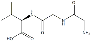 (R)-2-[[[[(Aminomethyl)carbonyl]aminomethyl]carbonyl]amino]-3-methylbutanoic acid Structure