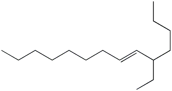 (4E)-3-ブチル-4-ドデセン 化学構造式