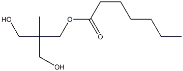 Heptanoic acid 3-hydroxy-2-(hydroxymethyl)-2-methylpropyl ester 结构式