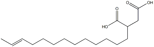 13-Pentadecene-1,2-dicarboxylic acid Structure