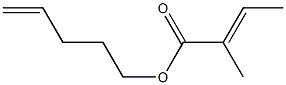(E)-2-Methyl-2-butenoic acid 4-pentenyl ester 结构式