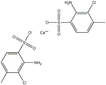Bis(2-amino-3-chloro-4-methylbenzenesulfonic acid)calcium salt Structure