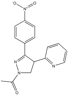 1-Acetyl-3-(4-nitrophenyl)-4-(pyridin-2-yl)-2-pyrazoline
