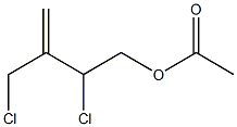 酢酸2-クロロ-3-(クロロメチル)-3-ブテニル 化学構造式