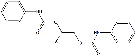 [S,(-)]-1,2-Propanediol bis(N-phenylcarbamate) 结构式