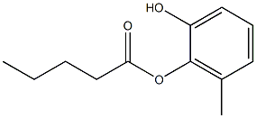 Valeric acid 2-hydroxy-6-methylphenyl ester Structure