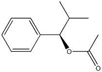 Acetic acid (R)-1-phenyl-2-methylpropyl ester 结构式