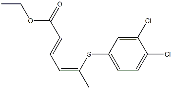 (2E)-5-[(3,4-Dichlorophenyl)thio]-2,4-hexanedienoic acid ethyl ester