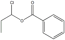 Benzenecarboxylic acid 1-chloropropyl ester Structure