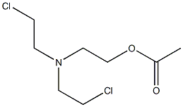 Acetic acid 2-[bis(2-chloroethyl)amino]ethyl ester Structure
