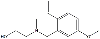2-[2-Ethenyl-5-methoxybenzyl(methyl)amino]ethanol Struktur