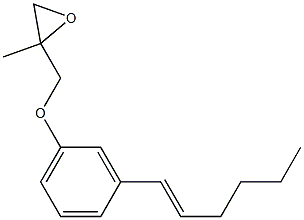 3-(1-Hexenyl)phenyl 2-methylglycidyl ether 结构式