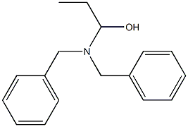 N,N-ジベンジル-N-(1-ヒドロキシプロピル)アミン 化学構造式