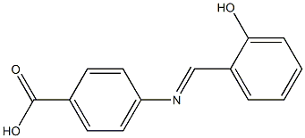 4-(Salicylideneamino)benzoic acid Struktur