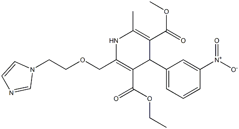 6-(2-(1H-Imidazol-1-yl)ethoxymethyl)-4-(3-nitrophenyl)-2-methyl-1,4-dihydropyridine-3,5-dicarboxylic acid 3-methyl 5-ethyl ester|
