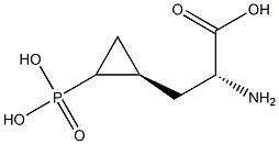 (2R)-2-Amino-3-[(1R)-2-phosphonocyclopropyl]propionic acid Struktur