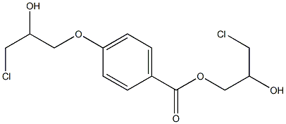 p-(3-Chloro-2-hydroxypropoxy)benzoic acid 3-chloro-2-hydroxypropyl ester Structure
