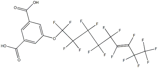 5-[(Heptadecafluoro-6-nonenyl)oxy]isophthalic acid Structure