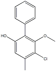 4-Chloro-3-methoxy-5-methyl-2-phenylphenol Structure