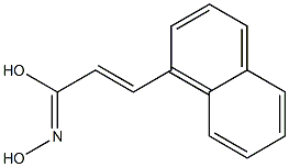 (E)-3-(1-ナフタレニル)-2-プロペンヒドロキシム酸 化学構造式