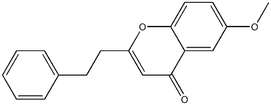 6-Methoxy-2-phenethyl-4H-1-benzopyran-4-one Struktur