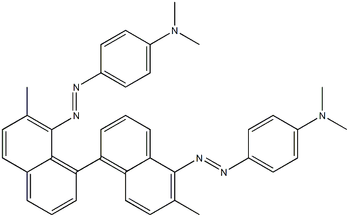 4,4'-Bis(4-dimethylaminophenylazo)-3,3'-dimethyl-5,8'-binaphthalene