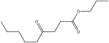 4-Ketopelargonic acid propyl ester Structure