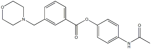 4-(Acetylamino)phenol 3-(morpholinomethyl)benzoate