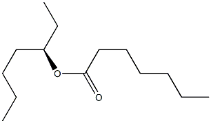 (+)-Heptanoic acid (R)-1-ethylpentyl ester Structure