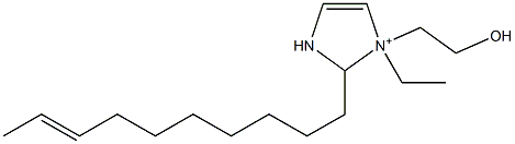 2-(8-Decenyl)-1-ethyl-1-(2-hydroxyethyl)-4-imidazoline-1-ium Struktur