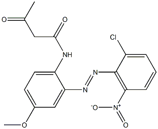 2-Acetyl-2'-(2-chloro-6-nitrophenylazo)-4'-methoxyacetanilide