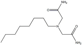 2,2'-(Octylimino)bis(acetamide) Struktur