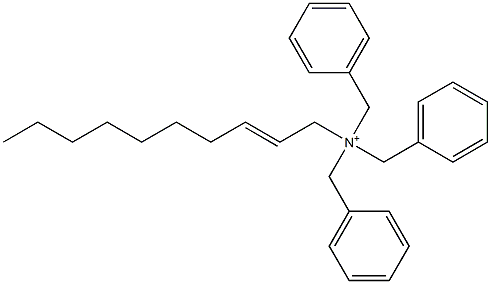 (2-Decenyl)tribenzylaminium Structure