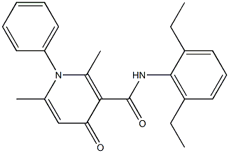 1-Phenyl-1,4-dihydro-2,6-dimethyl-N-(2,6-diethylphenyl)-4-oxopyridine-3-carboxamide