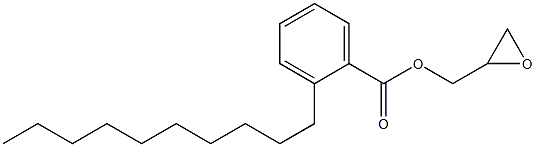 2-Decylbenzoic acid glycidyl ester Structure