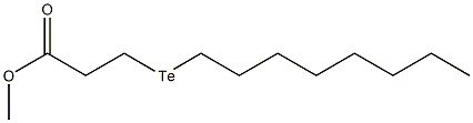 4-Telluradodecanoic acid methyl ester Struktur
