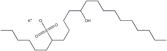 12-Hydroxydocosane-7-sulfonic acid potassium salt