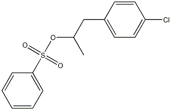 Benzenesulfonic acid 1-methyl-2-(4-chlorophenyl)ethyl ester Struktur