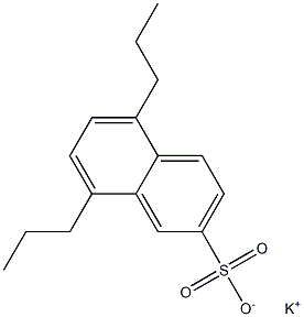 5,8-Dipropyl-2-naphthalenesulfonic acid potassium salt Structure